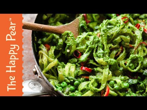 Winter Pesto Pasta in 5 minutes | The Happy Pear #VEGAN