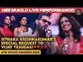 Sithara Krishnakumar S Special Request To Vijay Yesudas Nee Mukilo JFW Movie Awards 2025 Malayalam