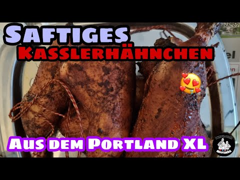 Succulent smoked pork chicken at Portland XL #DutchOvenBrothers