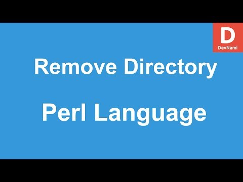 Perl Programming Remove Directory