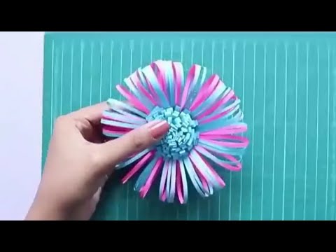 make  beautiful flower with paper