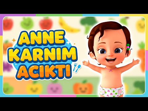 Anne Karnım Acıktı (Altyazılı) | Eğlenceli Çocuk Şarkıları | AguMagu TV