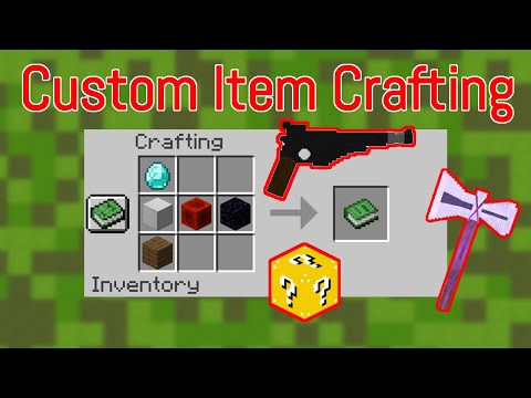 Minecraft Custom Crafting Recipes || Craft Custom Items!