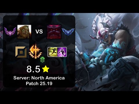 Illaoi Top vs Ornn - NA Master - Patch 25.19