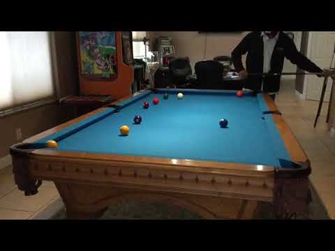 Practicing My Pool Shots Awesome (Slow Motion)