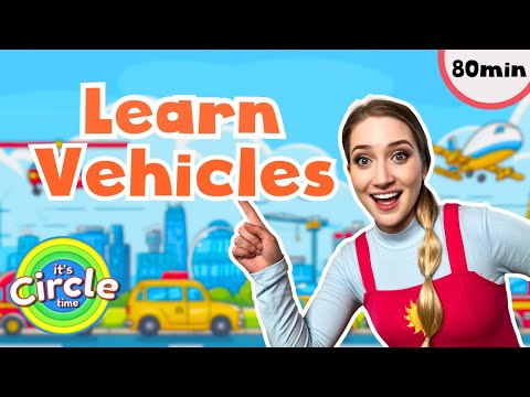 Learn Vehicles with Miss Sarah | Wheels on the Bus | Sight Words | Toddler Leaning Video