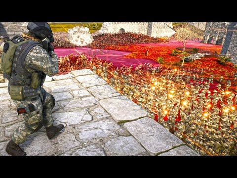 WW2 RANGE UNITS STOP ZOMBIE RABBLE - UEBS 2 | ULTIMATE EPIC BATTLE SIMULATOR 2