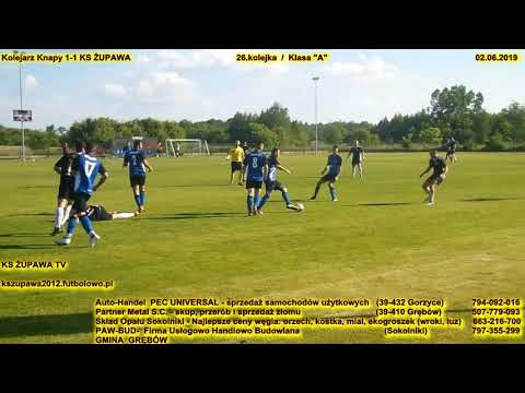 Skrót meczu: Kolejarz Knapy - KS Żupawa (02.06.2019) Klasa "A"