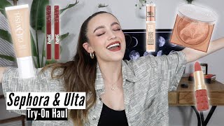 NEW MAKEUP AT SEPHORA & ULTA - Try on Haul