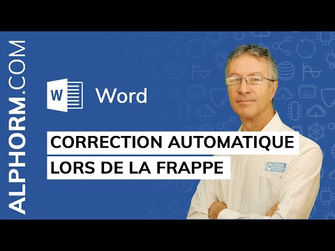 Correction automatique lors de la frappe sous Word 2019 Vidéo Tuto
