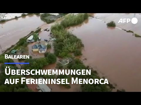 Verheerende Überschwemmungen auf Ferieninsel Menorca | AFP