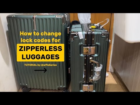 How To Change Zipperless Luggage lock codes!