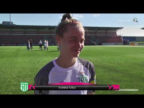 JK Tallinna Kalev - Tallinna FC Flora l NML 18. voor l Kristiina Tulluse intervjuu