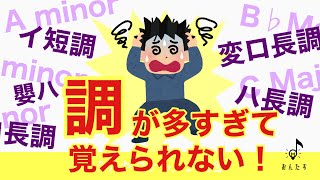 【暗記のコツ】色々な調がありすぎて困っている方をお助けします。