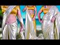 Shimmer Silk Saree Draping Lycra Saree Draping Saree Wearing
