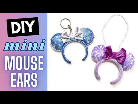 DIY Miniature Minnie Mouse Ear Keychains and Ornaments!