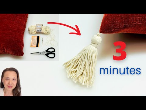 How to make a tassel and add on to any Project: Simple Method for Cushions, Blankets, & More!