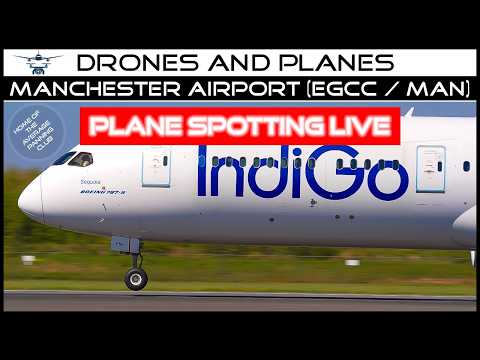 Manchester Airport Live Plane Spotting Action - Bank Holiday Monday Mega Show - 777 and 757 due