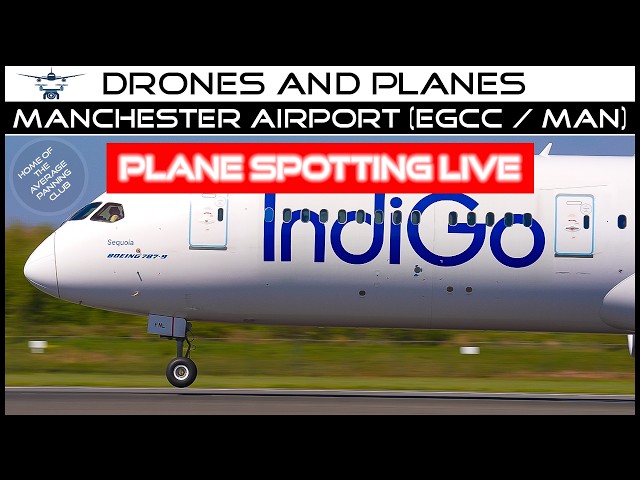 Manchester Airport Live Plane Spotting Action - Bank Holiday Monday Mega Show - 777 and 757 due SDDEFAULT Thumbnail