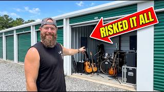 Risked $1500 on an abandoned storage unit filled with professional band equipment!