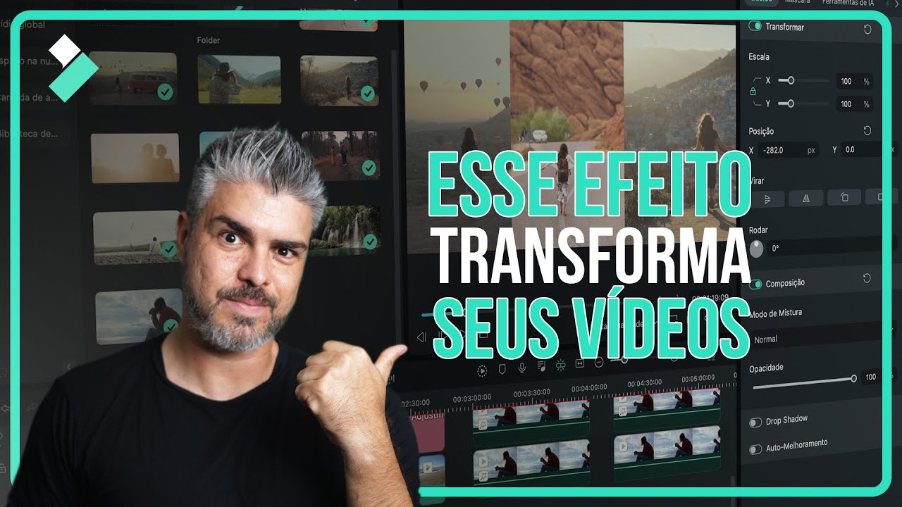 5 maneiras CRIATIVAS de CORTAR o seu vídeo (FERRAMENTA CROP) | Wondershare Filmora