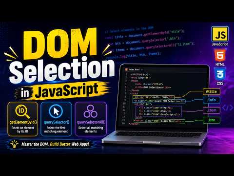 Dom Selection In Javascript Complete Beginner Tutorial