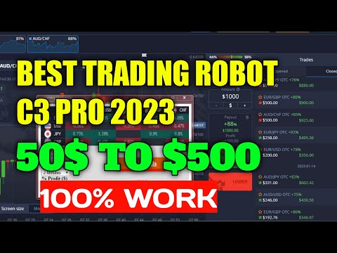 Best Trading Robot C3 Pro 2023 - $50 to $500 || 100% Work in Pocket Option