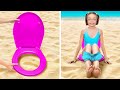 BEST SUMMER GADGETS FOR PARENTS🏖 What is Hidden in the Sand? Awesome Hacks For Beach☀️ by 123 GO!
