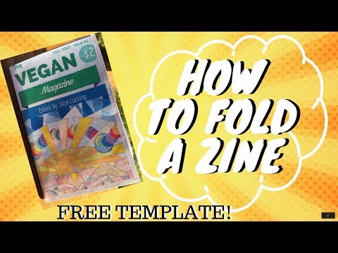 How to Fold A Zine  - Plus Free Zine Template - Tech Talk Thursday - Courageous Creatives