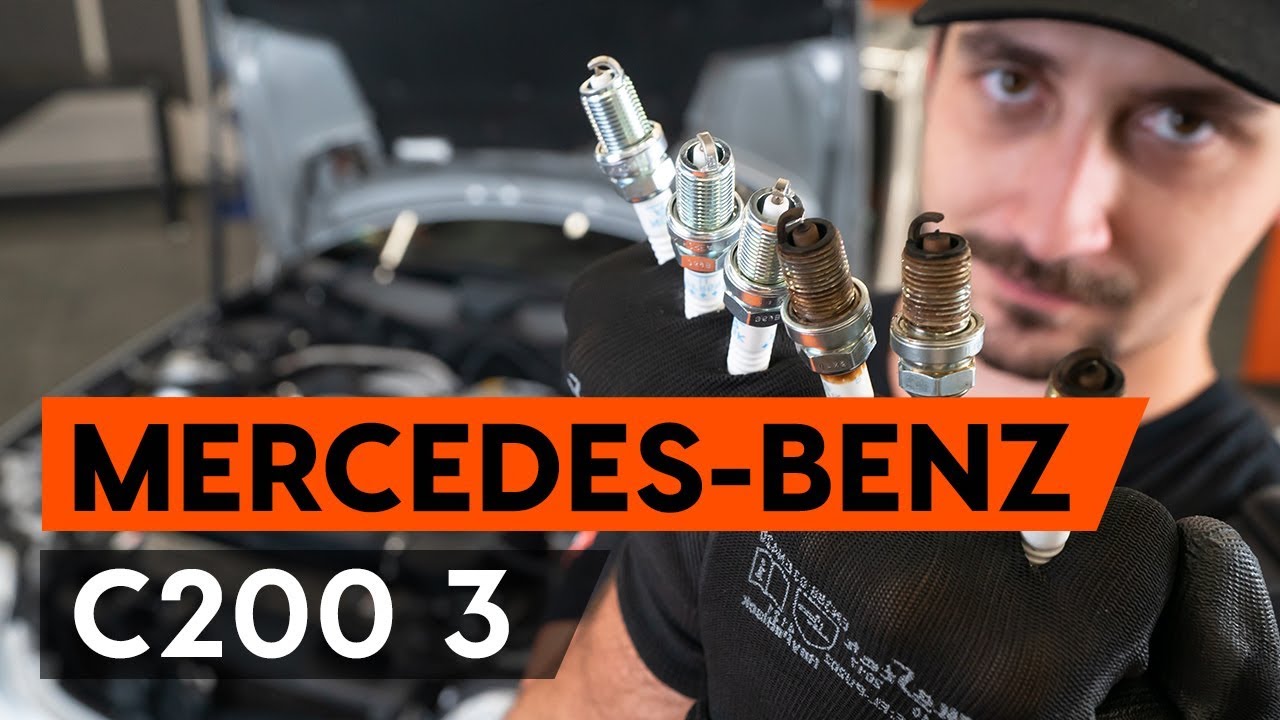 Kaip pakeisti Mercedes W203 uždegimo žvakių - keitimo instrukcija
