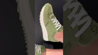 Кросівки жіночі шкіряні 4S 582011 Зелені