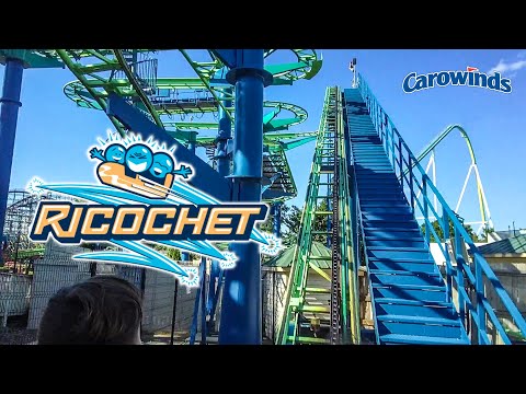 On-ride point of view of Ricochet