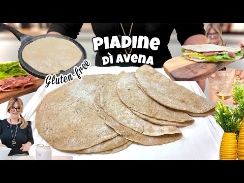 PIADINE DI AVENA solo Farina di Avena al 100% LEGGERE e Gluten free 