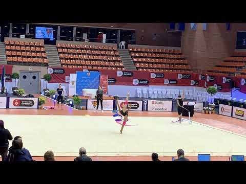 Daria Trubnikova Ribbon Podium training VI Trofeu Internacional de Barcelona