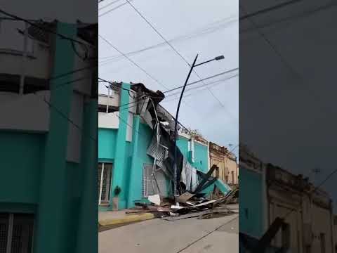 La tormenta del 1/12/25 hizo destrozos a su paso por la localidad de frías en Santiago del estero 