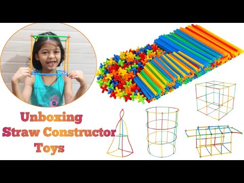 45-clorfull Pipe Straw Stick Building Block (60+48pieces)(DROPSHIPPING AVAILABLE)