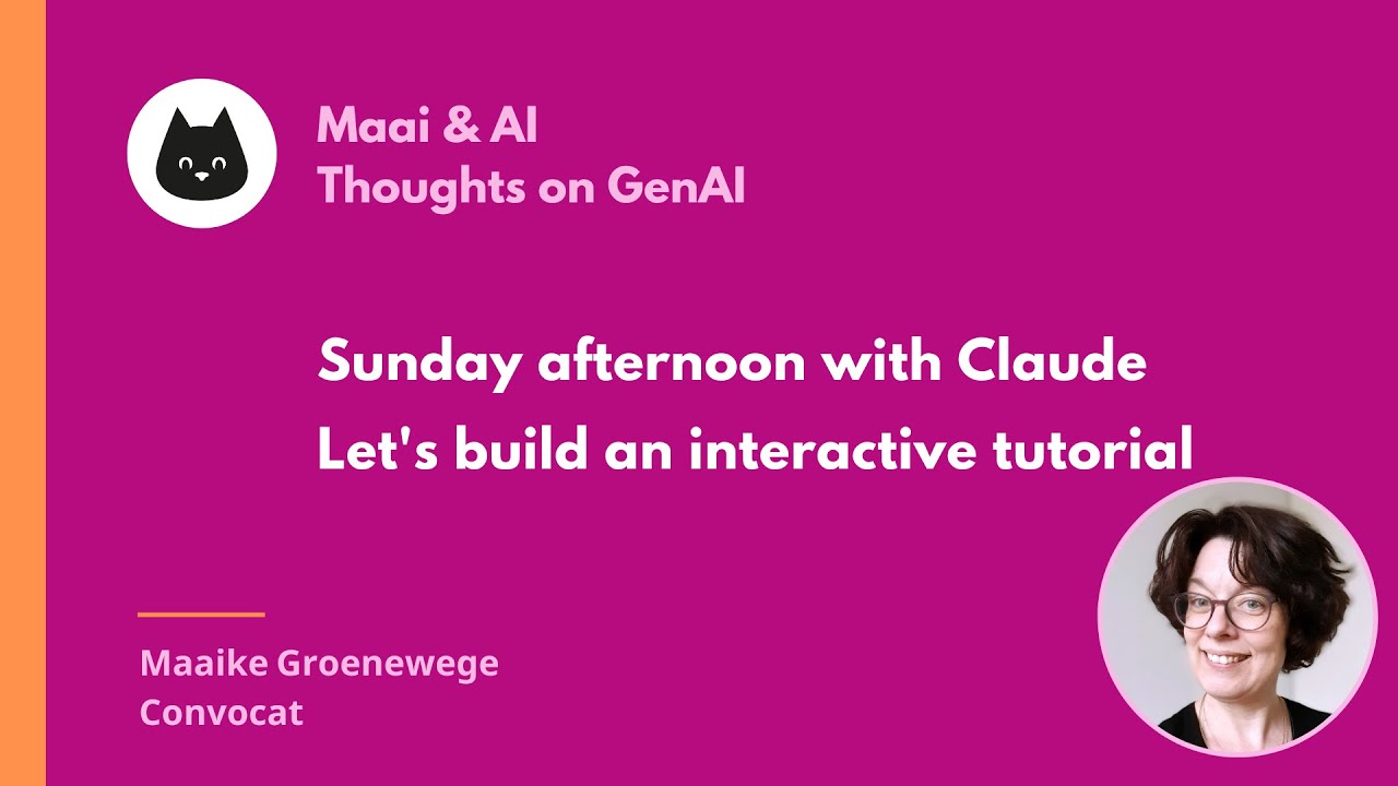 Sunday afternoon with Claude: let's build an interactive tutorial
