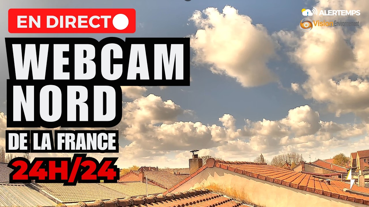 Live webcam view of Lille Rooftop Sky Watch