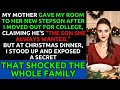 NEW Mom Gave My Room To Her Perfect Stepson So I Exposed His Secret At Christmas Dinner