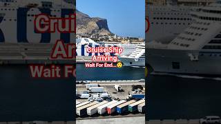 🚢😲Cruise Ship Coming In Nice Port View 🔥#trending