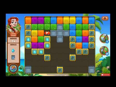 Lost Island Blast Adventure Level 1418 NO BOOSTERS - A S GAMING ✔