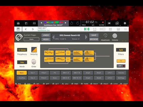 SynthMaster One - iPhone Version - AUv3 Recording Session with NanoStudio 2 - Demo for the iPhone