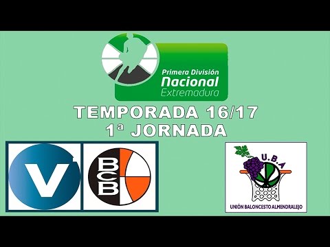 1ª División Nacional EXTREMADURA 16/17: Grupo Preving BCB - UBA Almendralejo