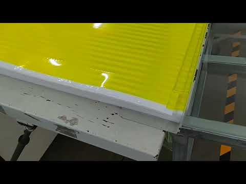 Fluorescent Yellow-green Reflective Sheeting  Processing Site