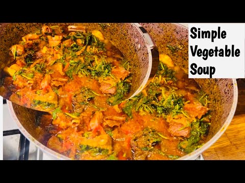Smoke Turkey Vegetable Soup || Nigerian Soup Recipe