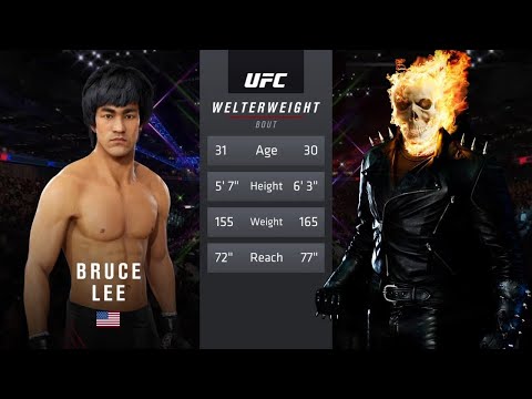 UFC4 Bruce Lee vs Marvel Ghost Rider EA Sports UFC 4 - Epic