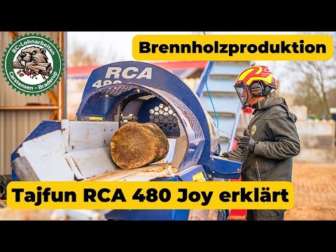Our firewood production explained. Tajfun RCA 480 JOY firewood splitter