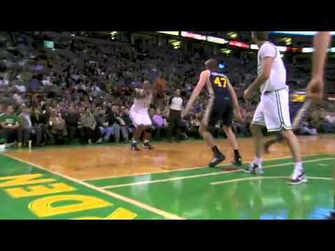Ranjo Rondo assists against Utah Jazz 22-01-2011