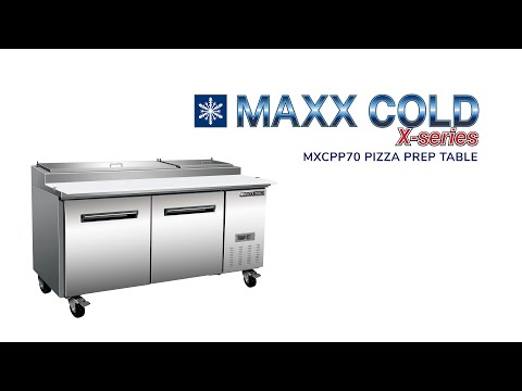 Maxx Cold MXCPP70HC 70" Refrigerated Pizza Prep Table w/ 2 Doors, 22 cu. ft. 7 image