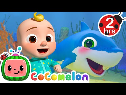 🦈 BABY SHARK KARAOKE! 🦈| 2 HOURS OF COCOMELON KARAOKE! | Sing Along With Me! | Moonbug Kids Songs